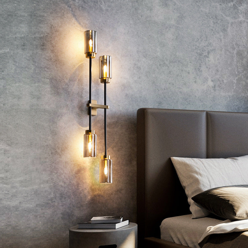 Copper bedside wall store lights