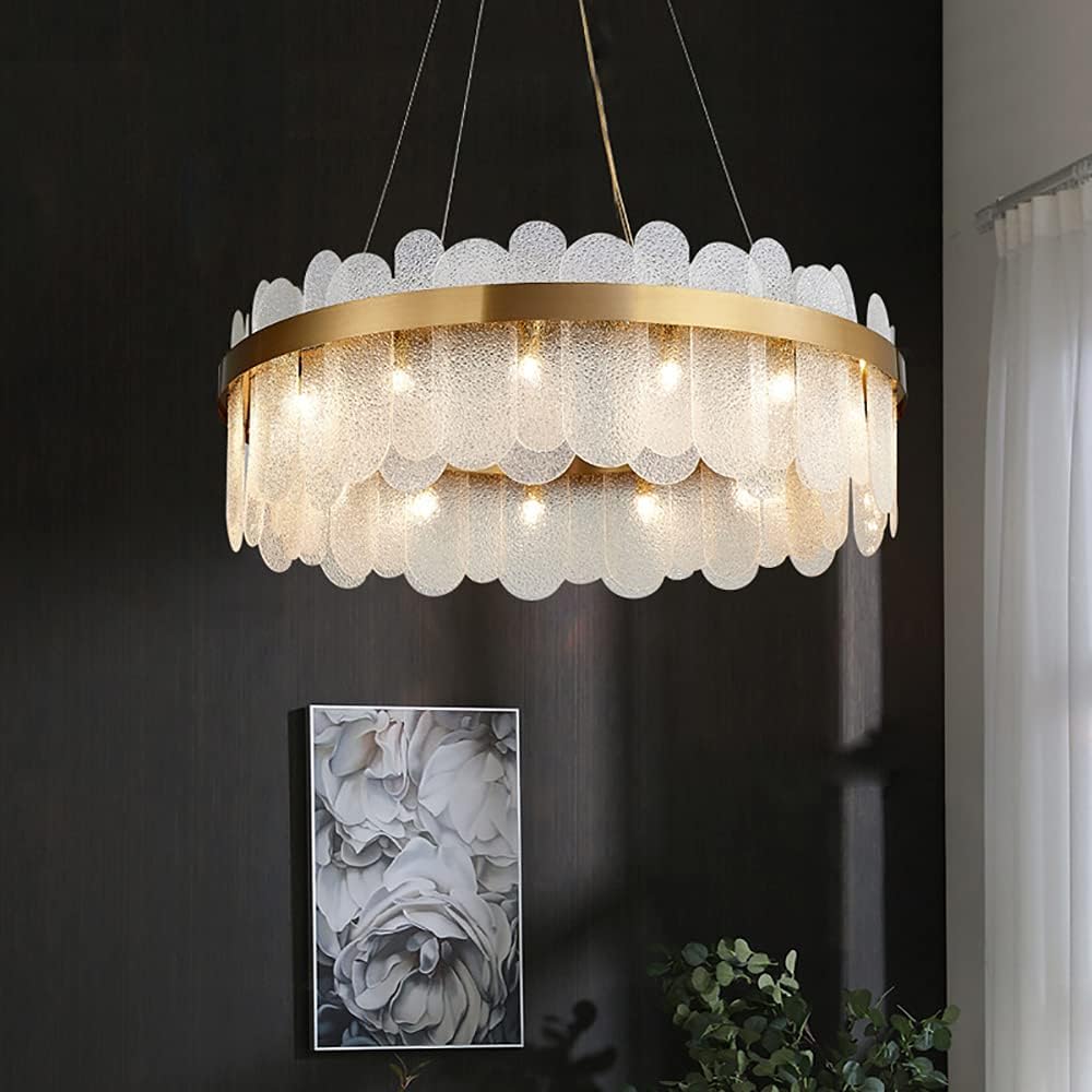 Round on sale chandelier modern