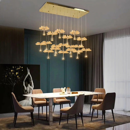 HDC Flower Shape Crystal Dinning Chandelier