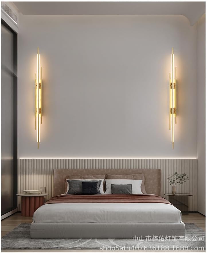 HDC 600mm Gold Brass Line Wall Lamp