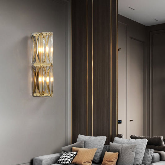 Hdc Modern Luxury LED Crystal Wall Lamps For Restaurant Villa Living Room