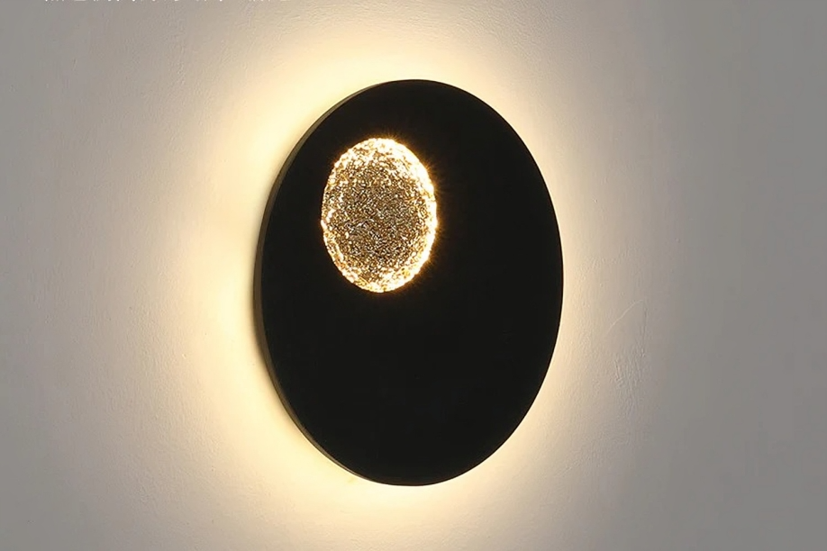 Hdc 18W Moon Landscape Round Modern LED Wall Light