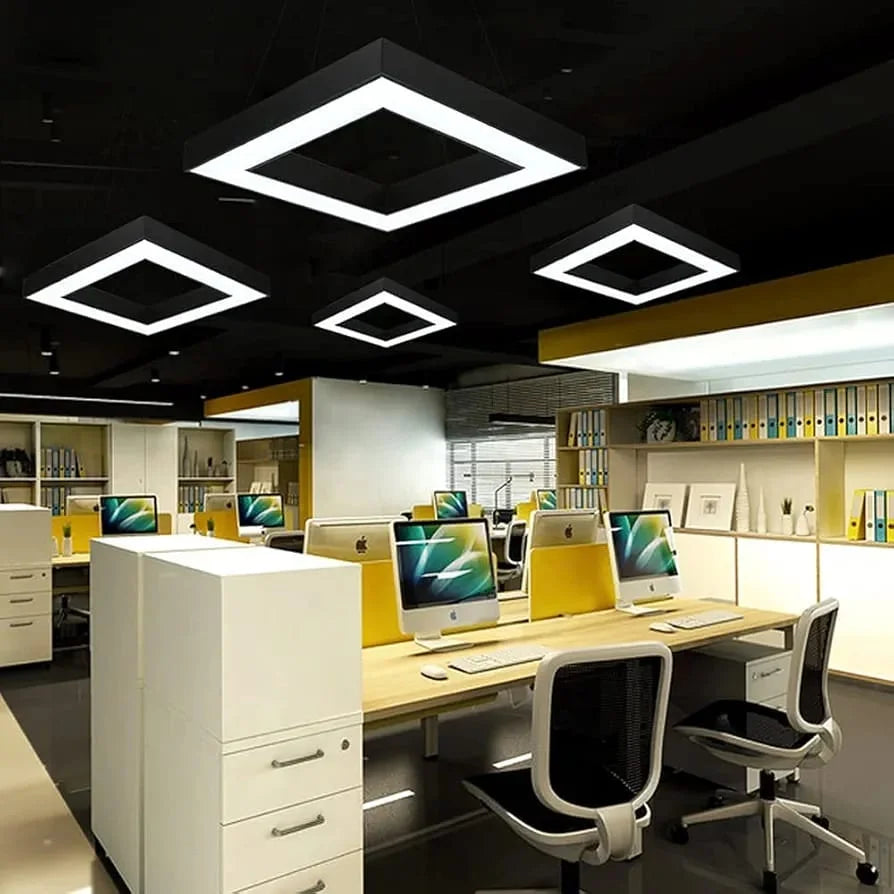 Hdc LED Hollow Square Office Led Pendant Hanging Lamp