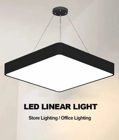 Hdc LED Solid Square Office Led Pendant Hanging Lamp