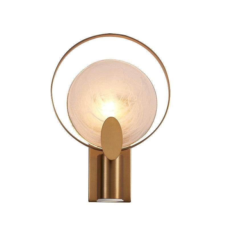 Hdc Gold Marble Modern Led Spot Wall Lamp Bedside Light - Warm White