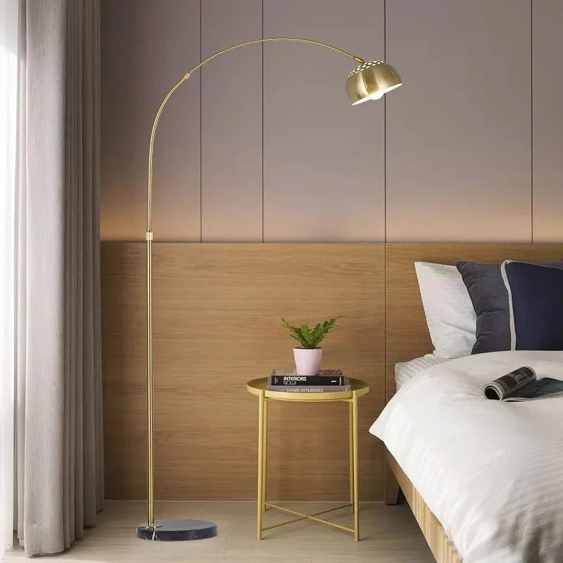 HDC Golden Huge Arc Floor Lamp Living Room Standing Lamp -Golden