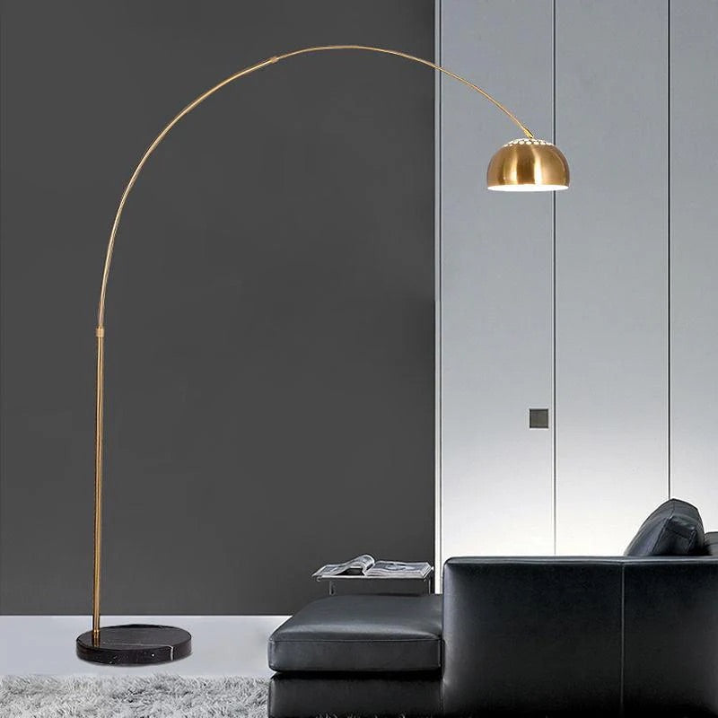 HDC Golden Huge Arc Floor Lamp Living Room Standing Lamp -Golden