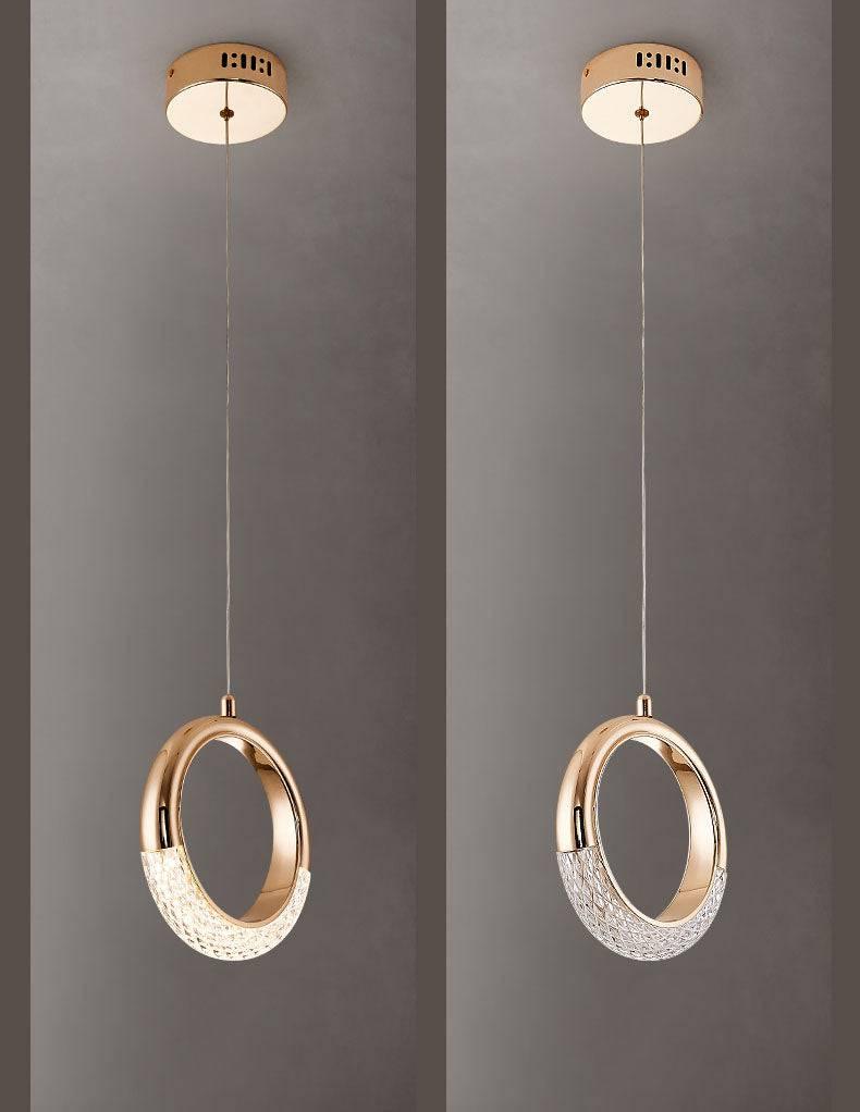 HDC LED Metal Full Moon Hanging Pendant Ceiling Lamp Light Fixture