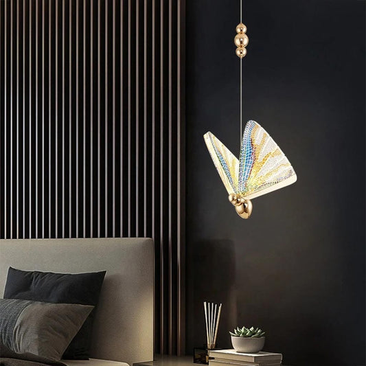 HDC Led 1 Light Multi Butterfly Bedside Hanging Pendant Ceiling Lamp Light Fixture