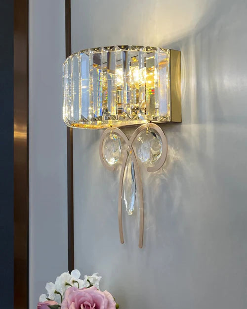 Hdc Modern Luxury Crystal Prism Drop Pendant Wall Light