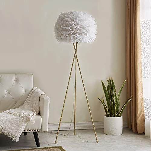 Feather sales floor lamp