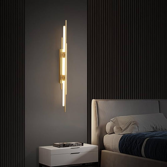 HDC 600mm Gold Brass Line Wall Lamp