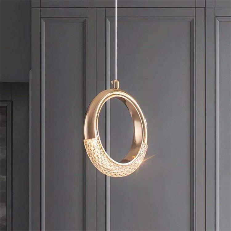 HDC LED Metal Full Moon Hanging Pendant Ceiling Lamp Light Fixture