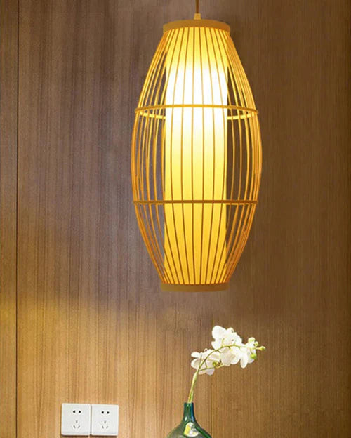 HDC Vintage Pastoral Bamboo Pendant Light