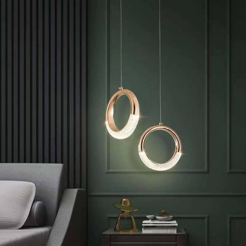 HDC LED Metal Full Moon Hanging Pendant Ceiling Lamp Light Fixture