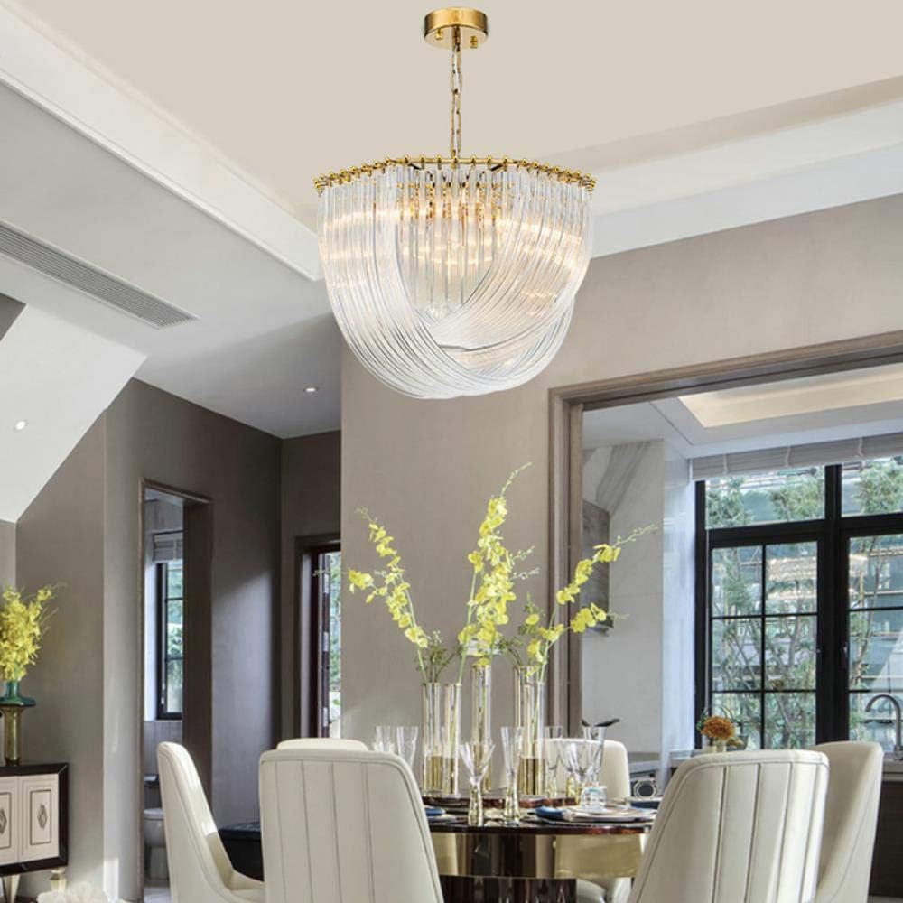 HDC New Modern Glass Chandelier Lighting Luxury Home Decoration LED Lamp