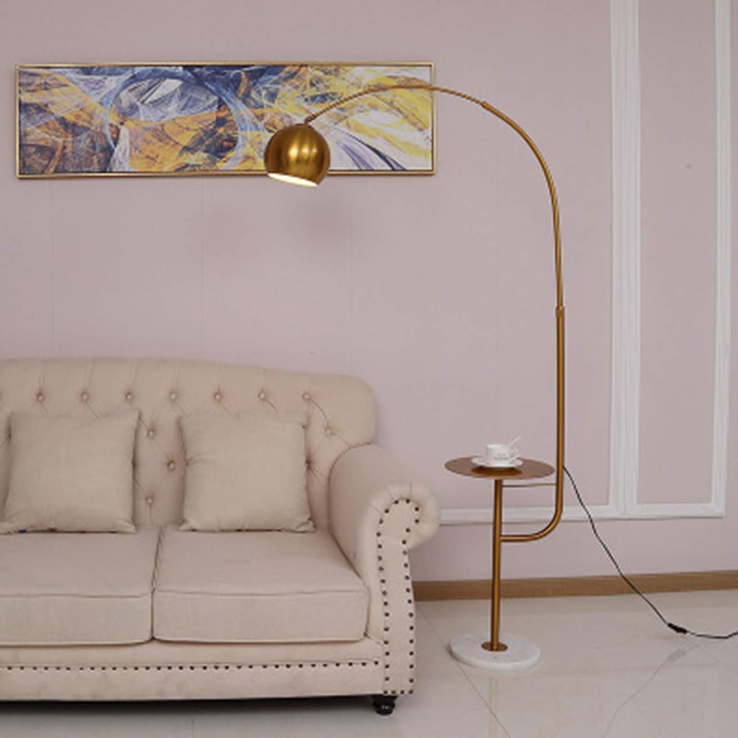 Floor lamp on sale with tray