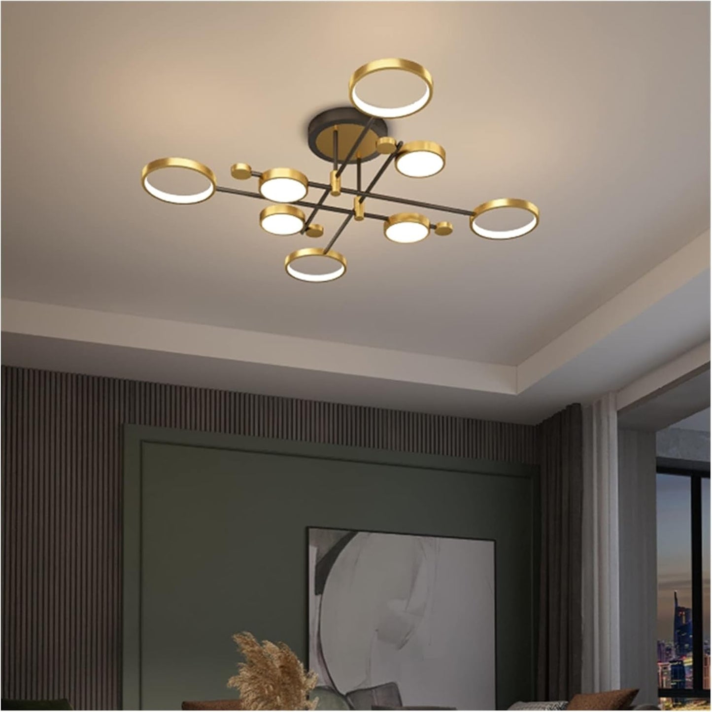 HDC 8 Head Golden Ceiling Chandelier