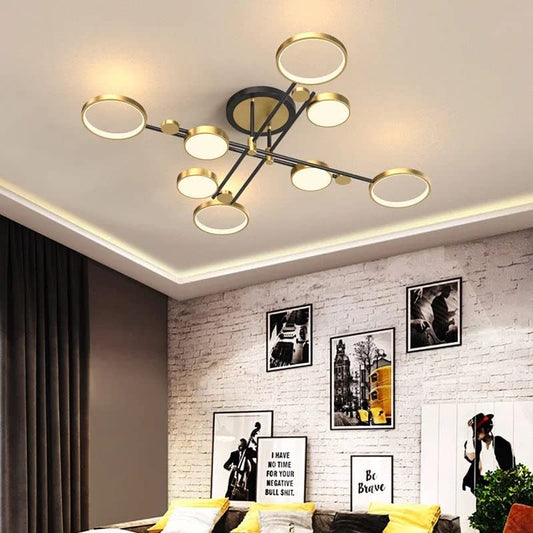 HDC 8 Head Golden Ceiling Chandelier