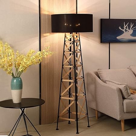 HDC Matte Black Finish Floor Standing Lamp Living Room Light For Home Lighting Standing Lamp - Gold