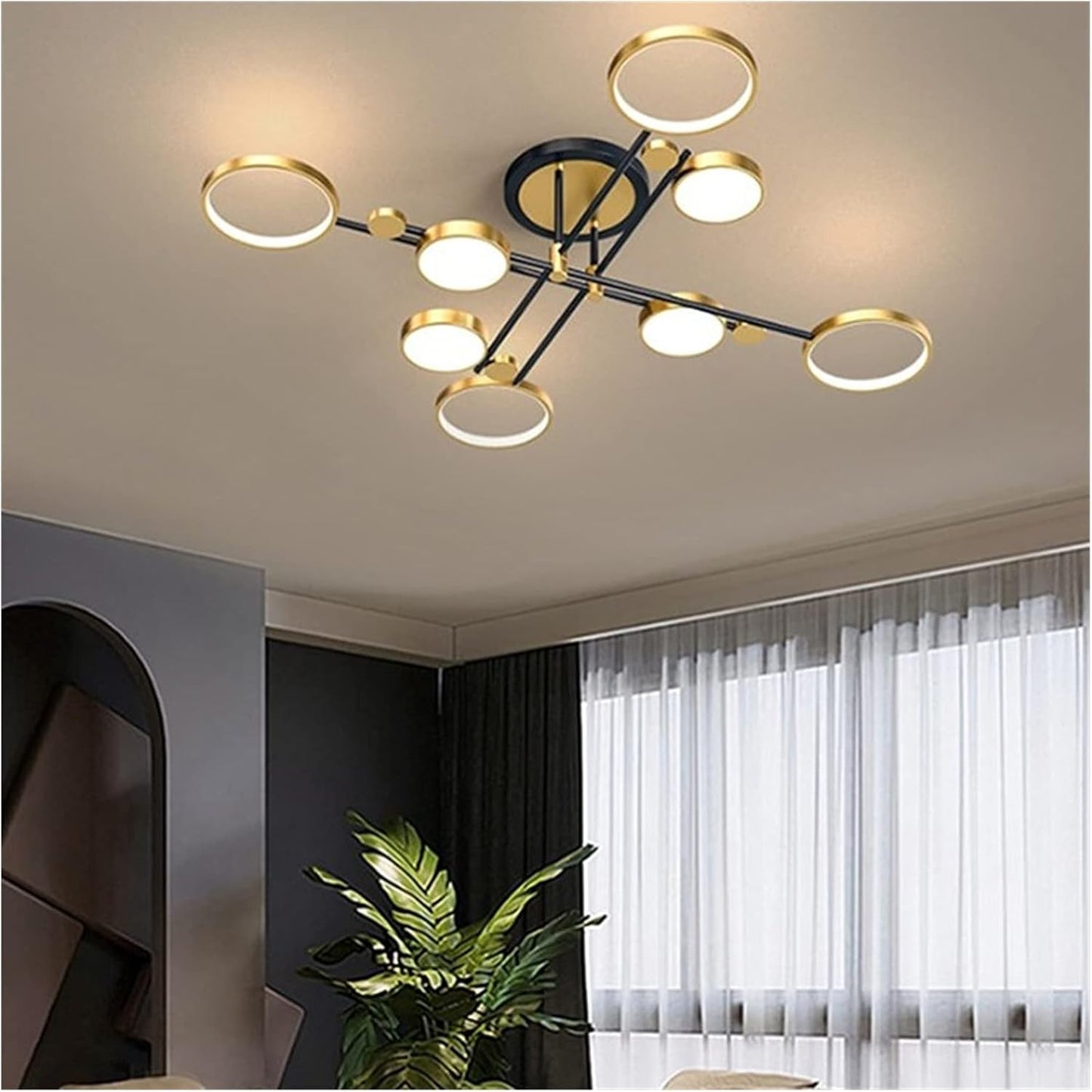 HDC 8 Head Golden Ceiling Chandelier