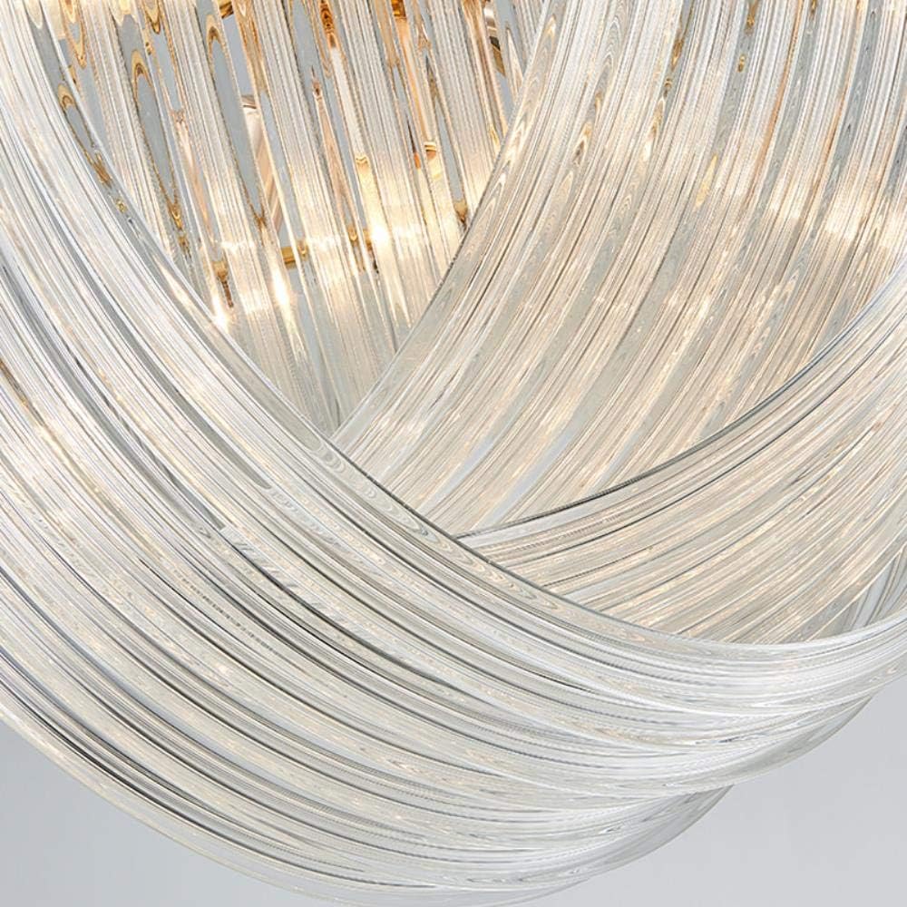 HDC New Modern Glass Chandelier Lighting Luxury Home Decoration LED Lamp