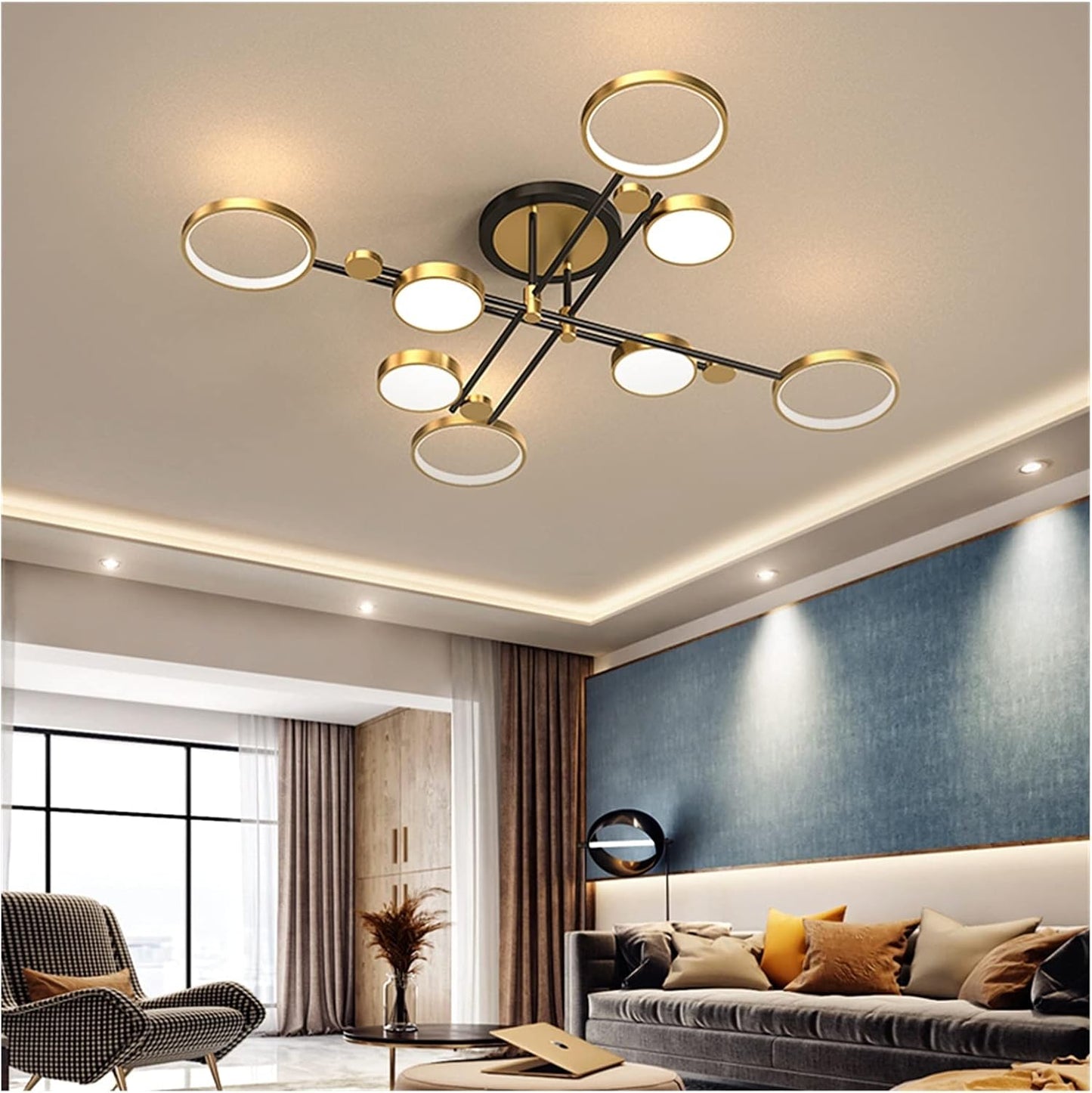 HDC 8 Head Golden Ceiling Chandelier