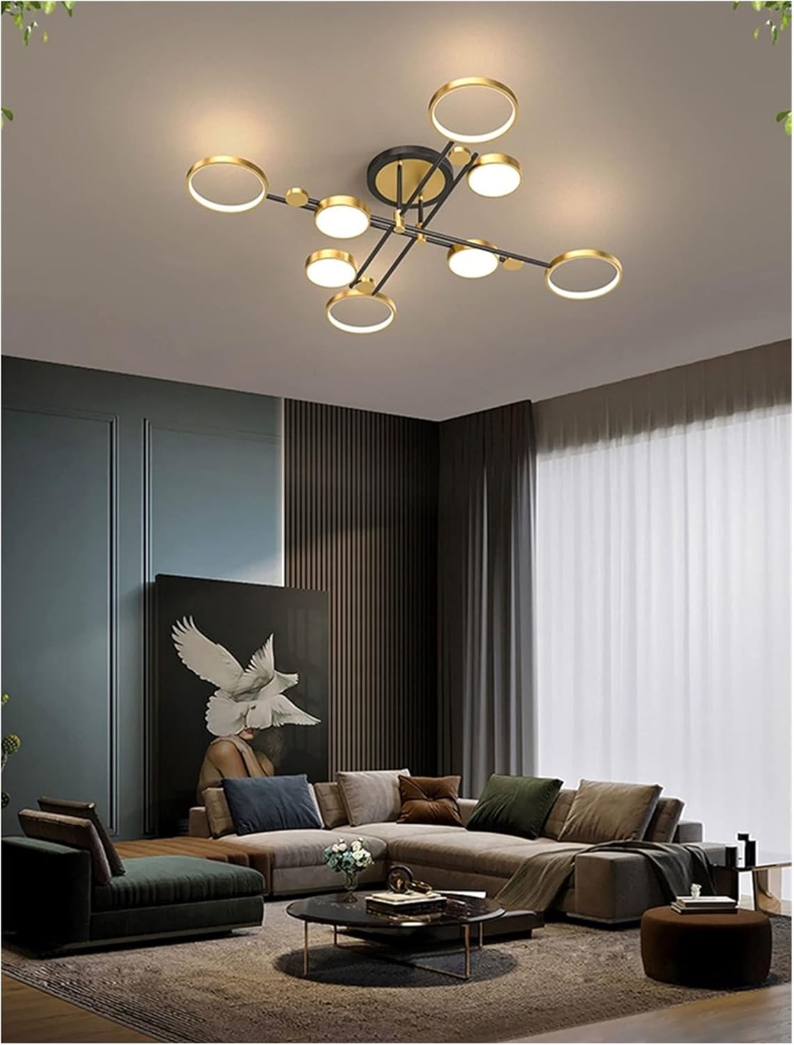 HDC 8 Head Golden Ceiling Chandelier