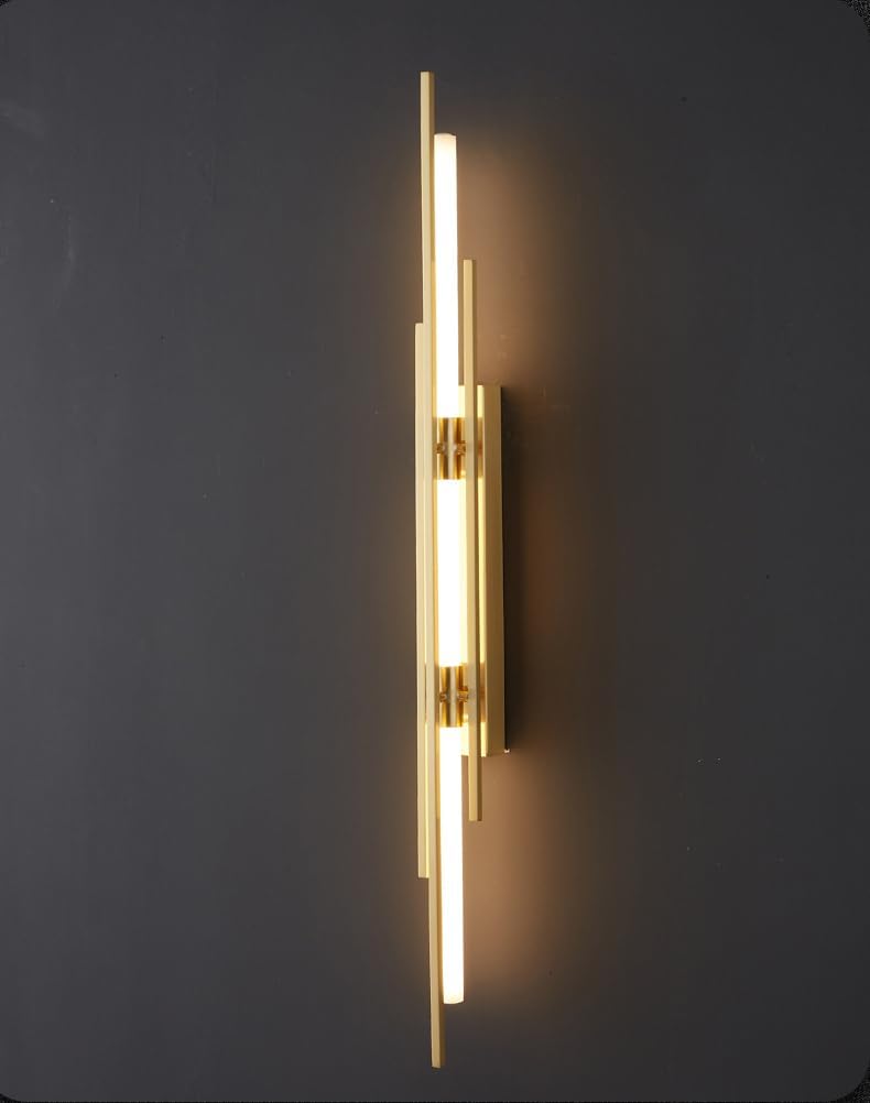 HDC 600mm Gold Brass Line Wall Lamp