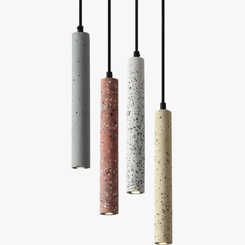 Hdc Retro Multicolor Cement Long Strip LED Pendant Light