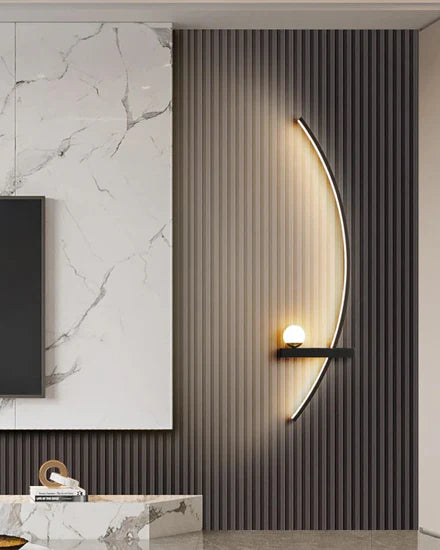 Hdc Curve Strip Modern Led Wall Light - Tricolor