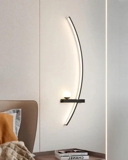 Hdc Curve Strip Modern Led Wall Light - Tricolor