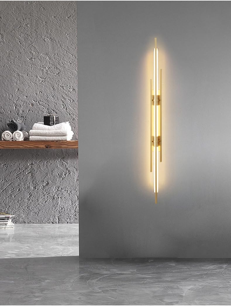 HDC 600mm Gold Brass Line Wall Lamp