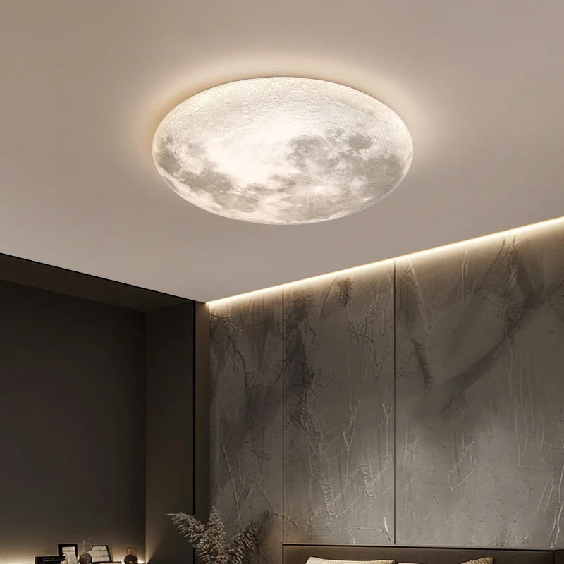 HDC Modern Home Decoration LED Planet Moon Wall Night Light Bedside Ceiling Light Wall Lamp for Bedroom Living Room