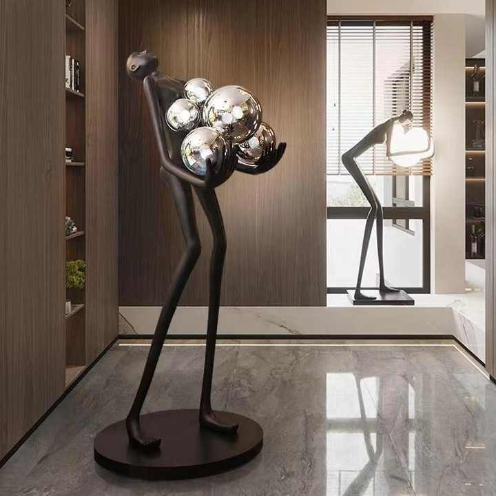 HDC Creative Modern Character Ball Light Floor Lamp