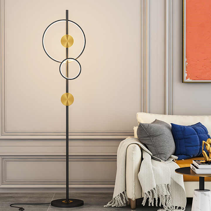 HDC Modern minimalist sofa corner bedroom bedside living room saturn floor lamp