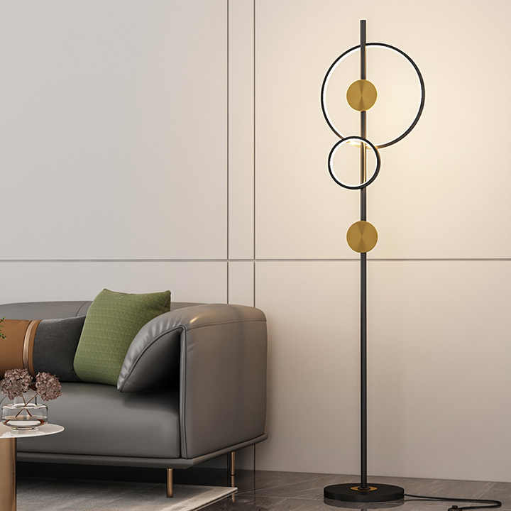 HDC Modern minimalist sofa corner bedroom bedside living room saturn floor lamp