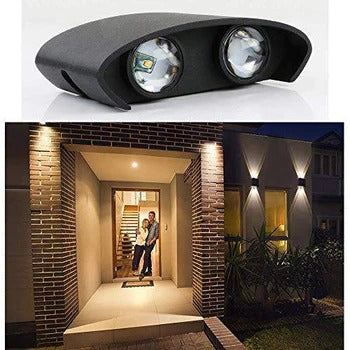 HDC 4W U Shape IP65 Waterproof Outdoor Wall Lights Up and Down LED Po