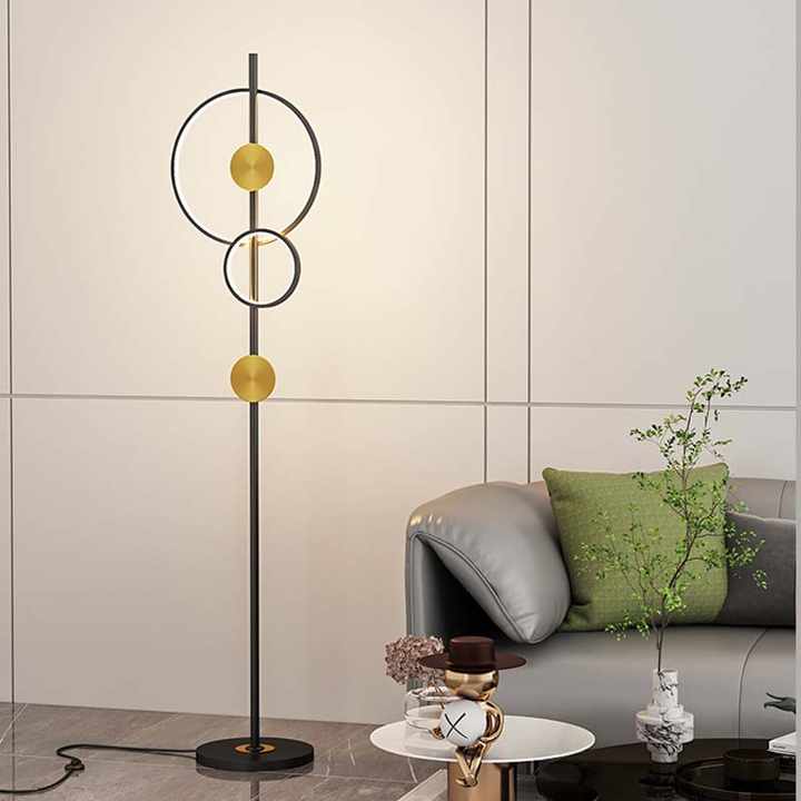 HDC Modern minimalist sofa corner bedroom bedside living room saturn floor lamp