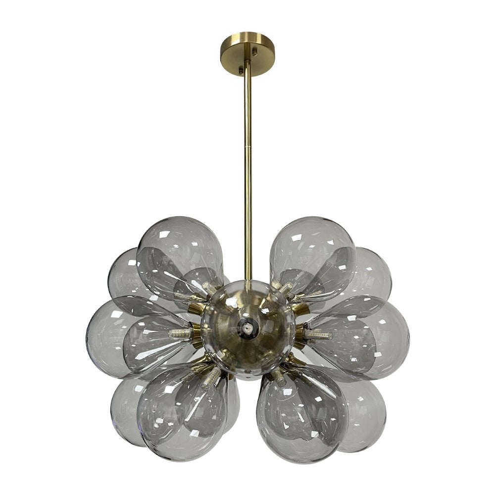 Hdc Modern Sputnik Ceiling Hanging Light Fixture With Globe Glass Shades, for Living Room Bedroom