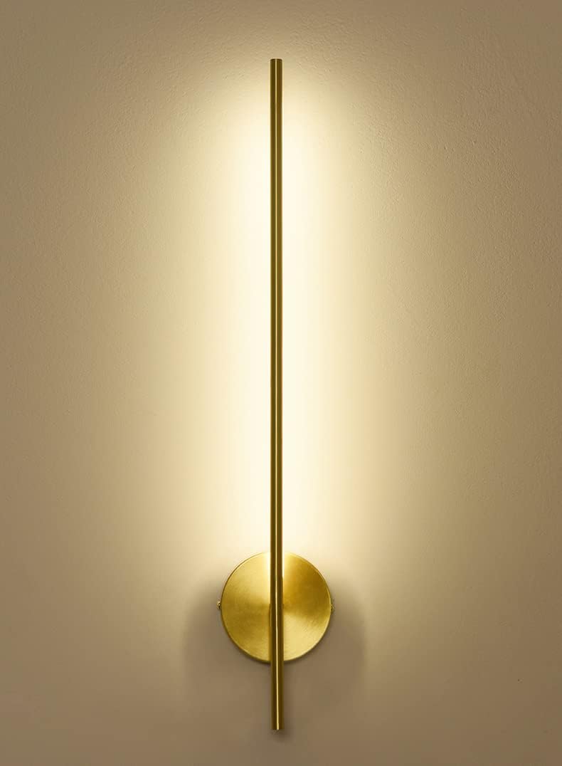 HDC 600mm Modern Golden Linear Tube LED Wall Lamp