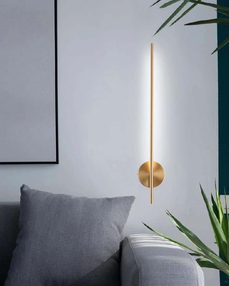 HDC 600mm Modern Golden Linear Tube LED Wall Lamp