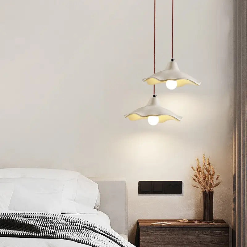 Hdc 1 Light Minimalistic Japanese Ash Color Cement Pendant Lamp