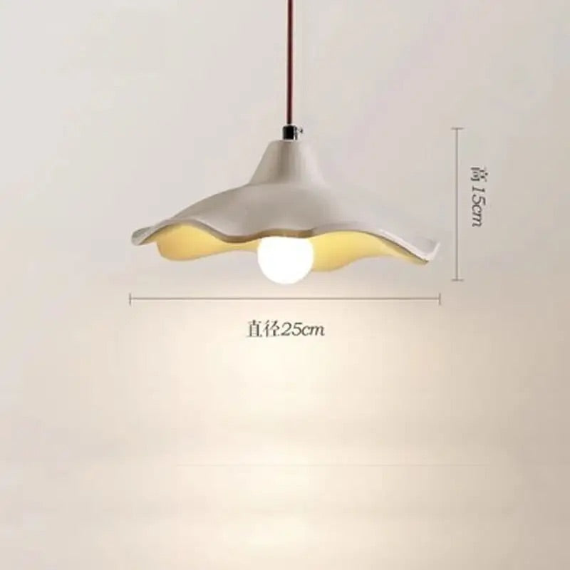 Hdc 1 Light Minimalistic Japanese Ash Color Cement Pendant Lamp