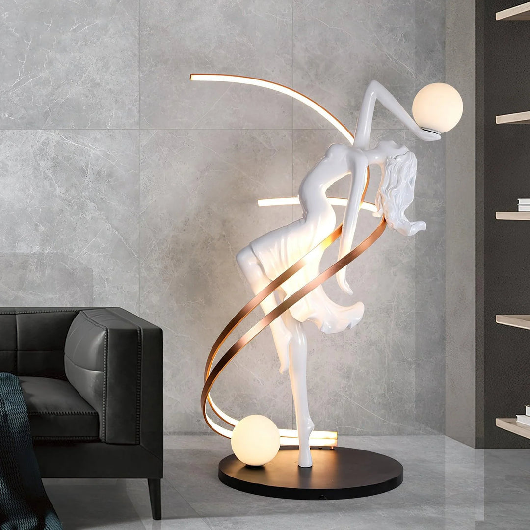 Hdc Modern Creative Goddess Statue Sculpture Living Room Bedroom Floor Lamp