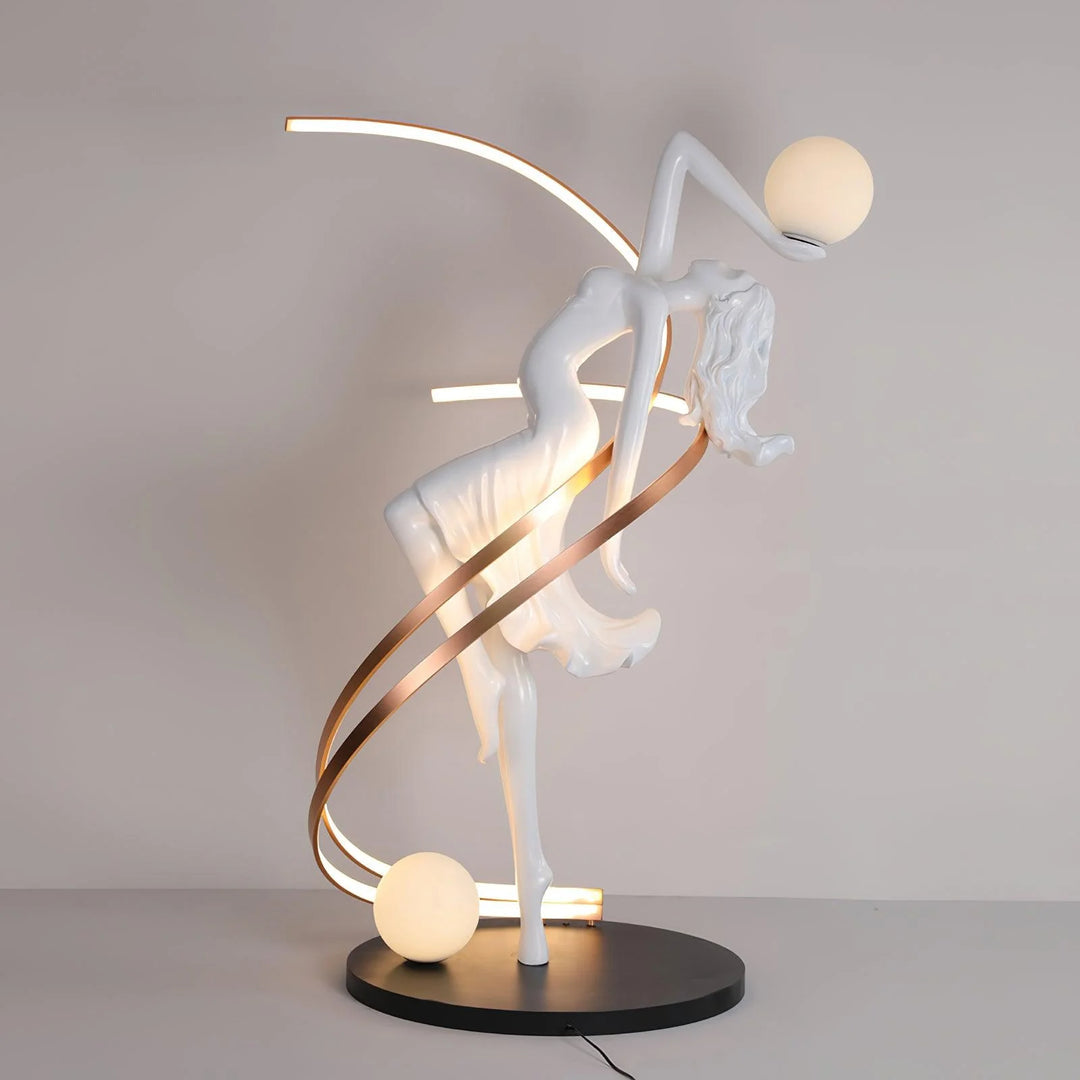 Hdc Modern Creative Goddess Statue Sculpture Living Room Bedroom Floor Lamp