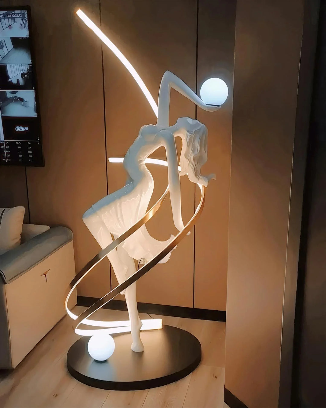 Hdc Modern Creative Goddess Statue Sculpture Living Room Bedroom Floor Lamp