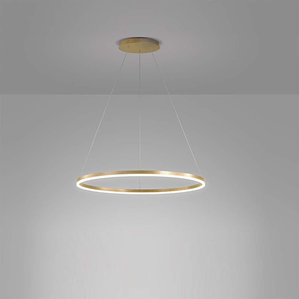 HDC Copper Gold Metalic Dimmable Led Chandelier Ring Light -Tricolor