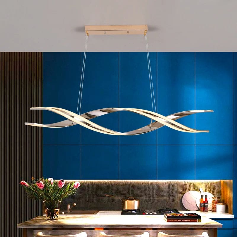 HDC 1000mm Gold Led Light Chandelier Lighting Lamp Cord Pendant Lamp - Tricolor