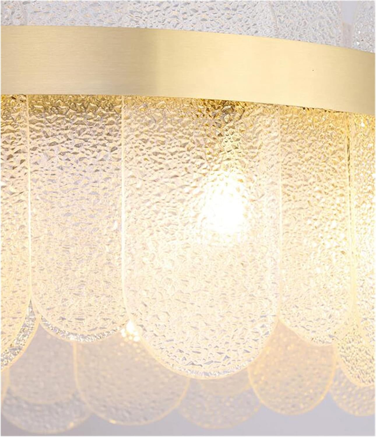 HDC Modern Round Contemporary Luxury  Oval Glass Chandelier